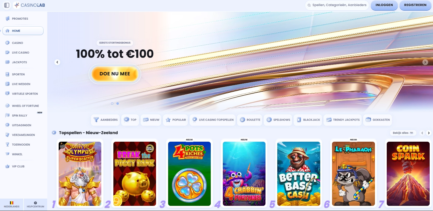 CasinoLab beste internationale casino met cashback online casino buitenland
